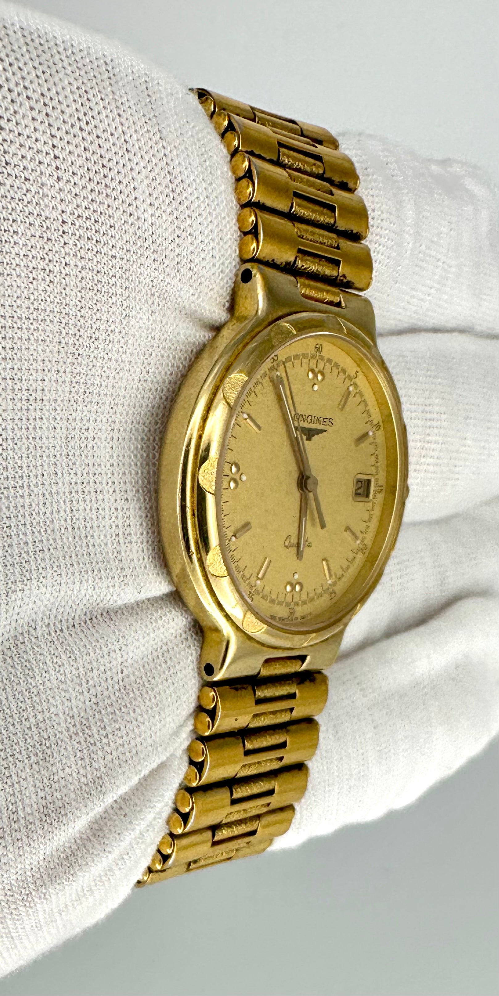 Longines L1.61.2.494.0 (3277) Men’s Quartz Watch – Swiss Made – Gold Plated
