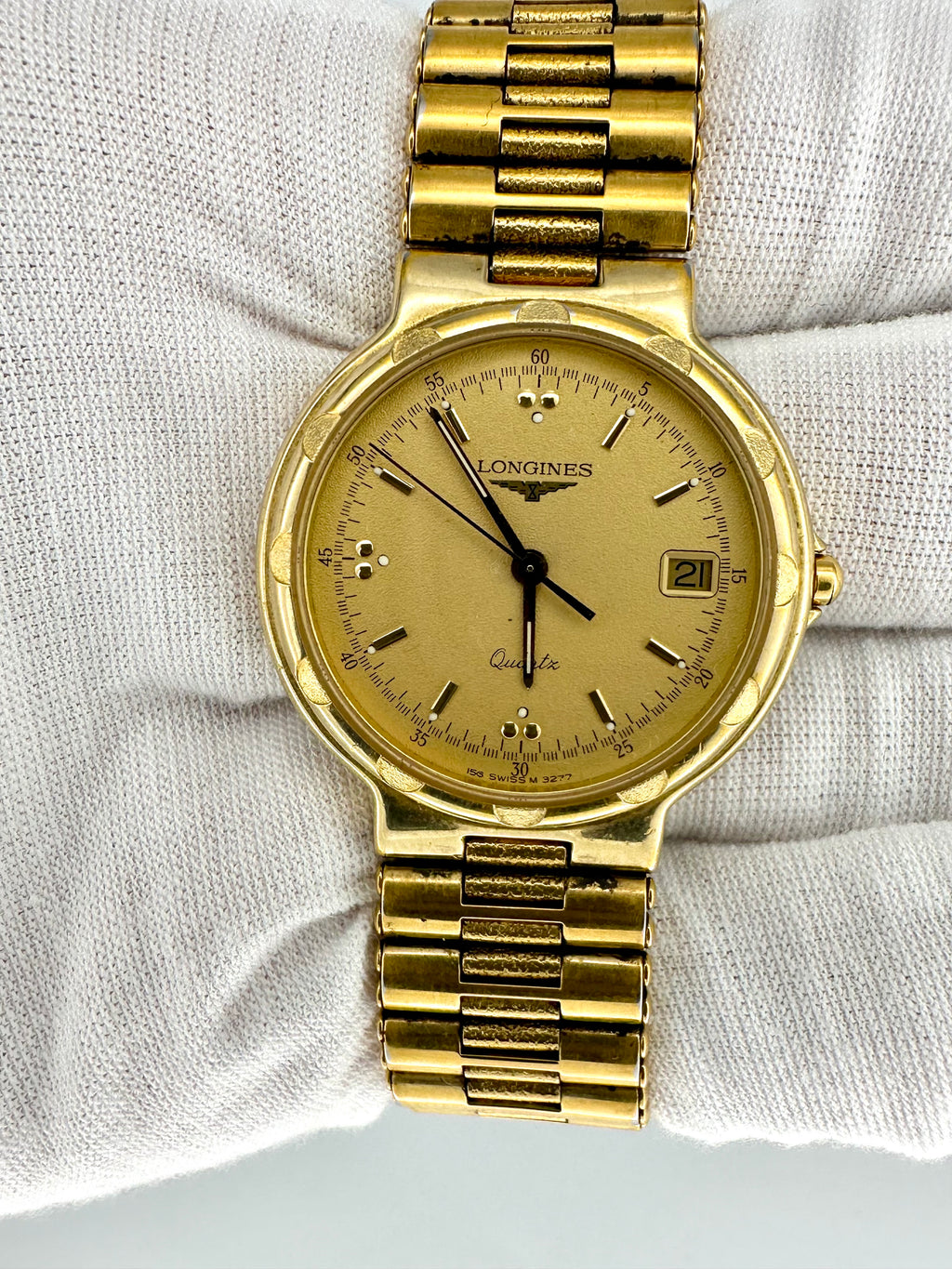 Longines L1.61.2.494.0 (3277) Men’s Quartz Watch – Swiss Made – Gold Plated