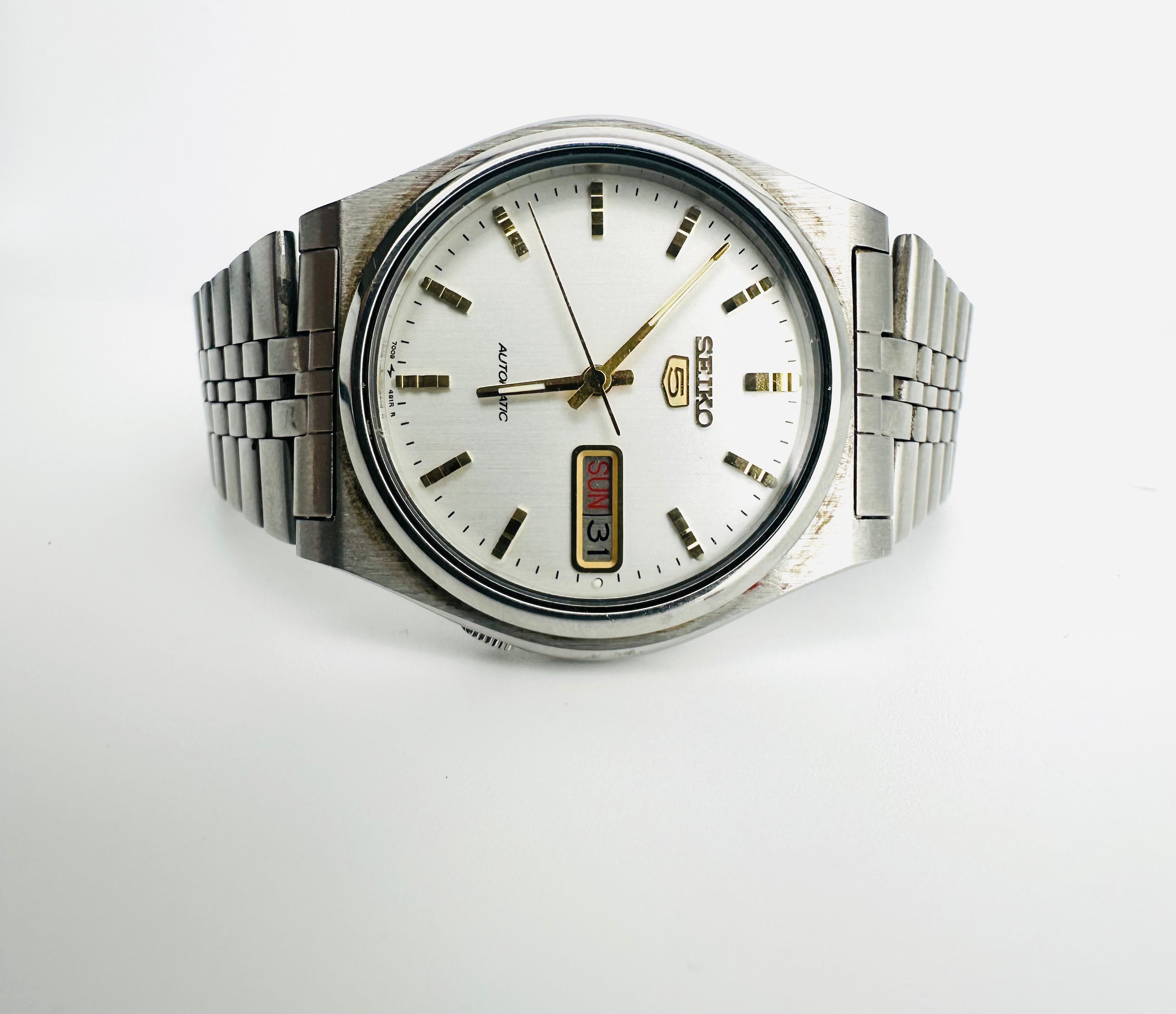 Seiko 5 7S26-3170 Men’s Automatic Watch – 1996 – Made in Japan