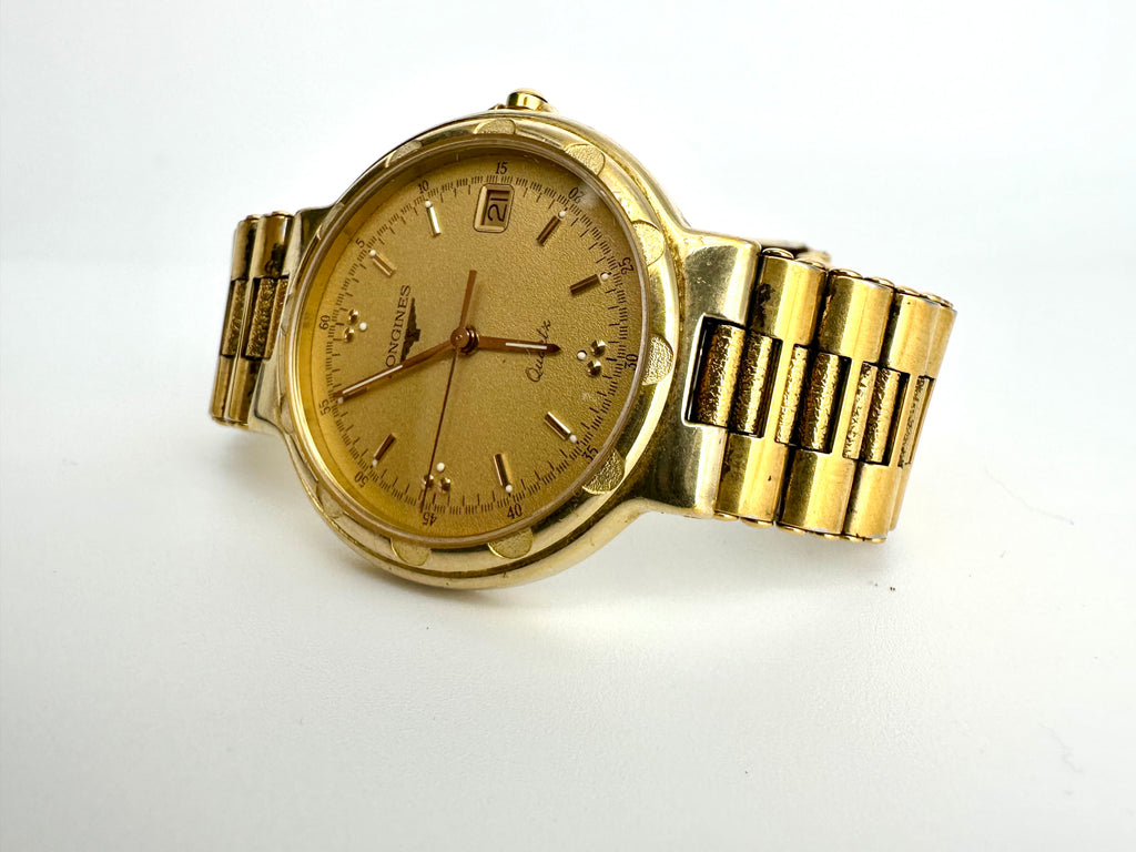 Longines L1.61.2.494.0 (3277) Men’s Quartz Watch – Swiss Made – Gold Plated