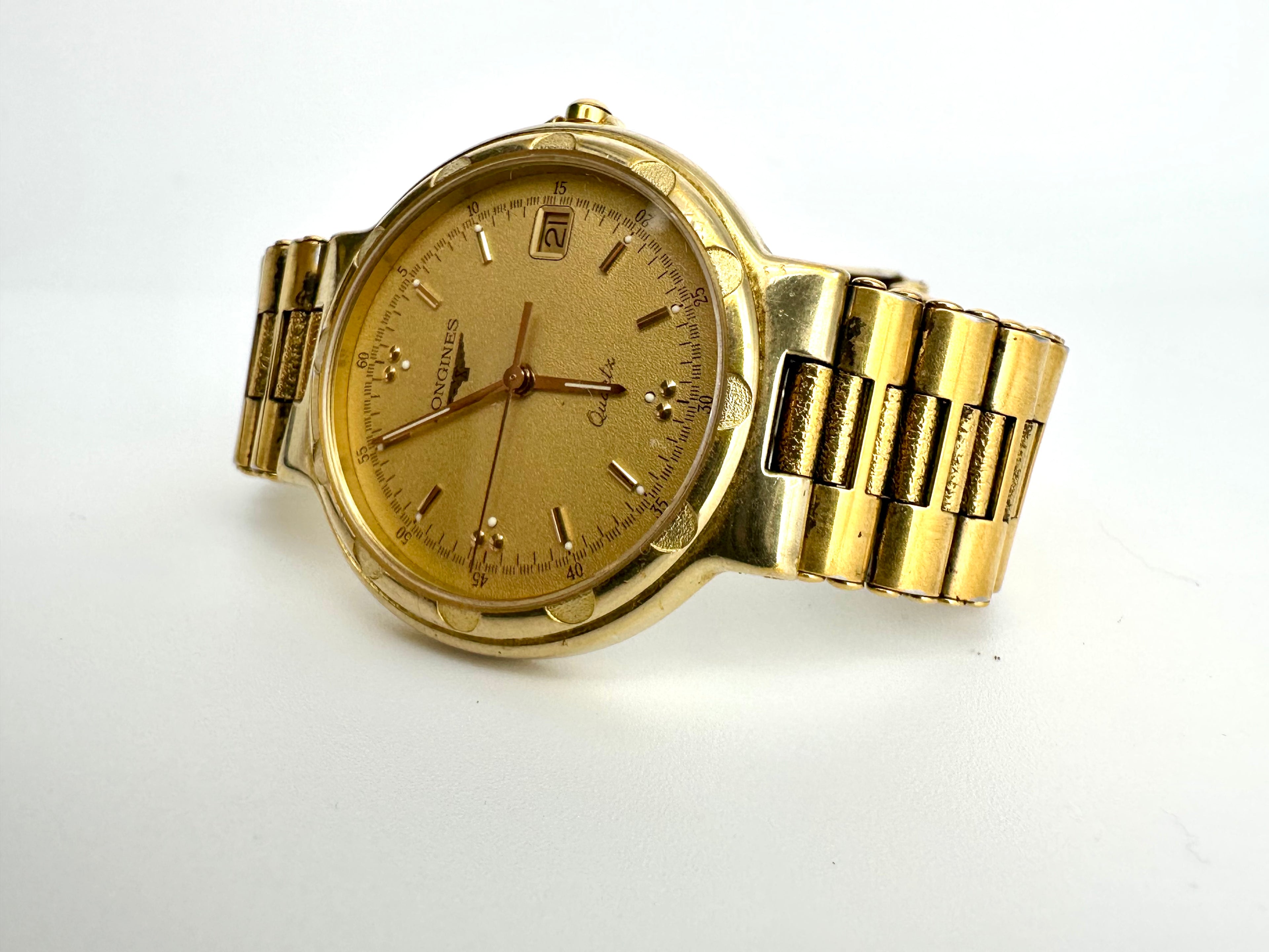 Longines L1.61.2.494.0 (3277) Men’s Quartz Watch – Swiss Made – Gold Plated